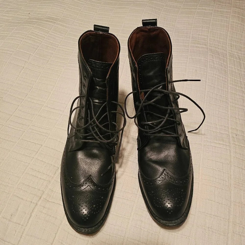 Allen Edmonds Black Dalton Leather Dress Boot